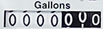 Figure 2. Close up of number bar detail on meter.