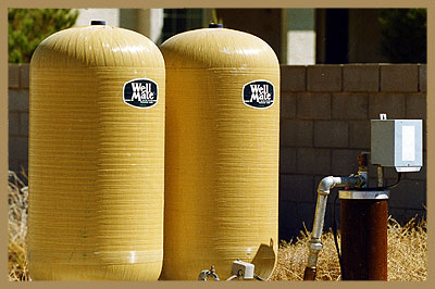 Groundwater well tanks for home. 